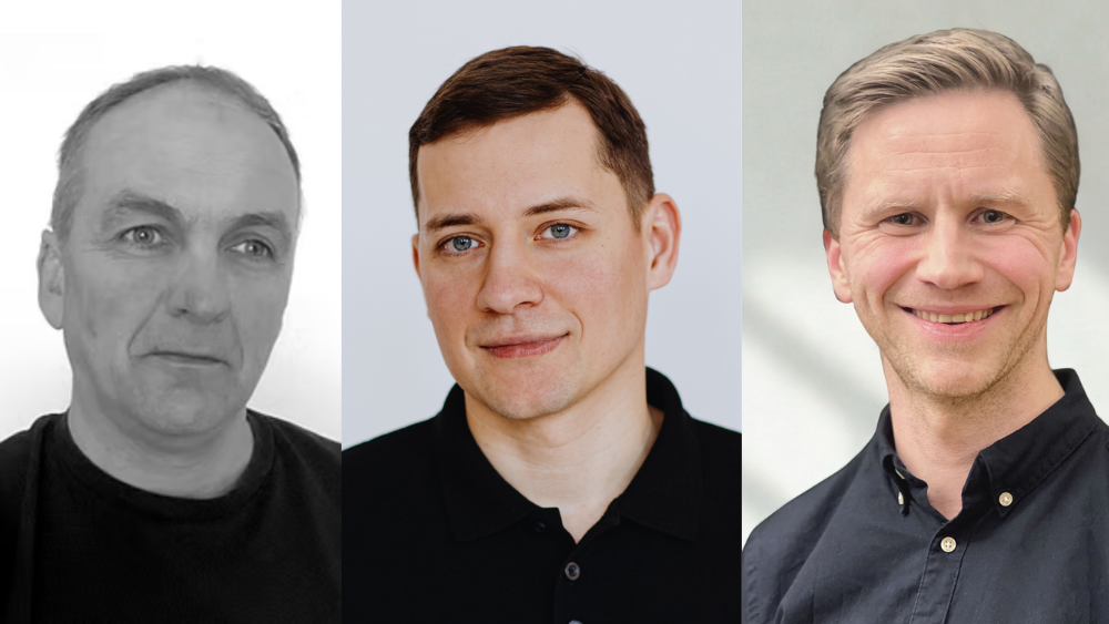 Ledelsen i Gjenkraft: f.v. styreleder Arvid Lønne, daglig leder Marcin Rusin og økonomidirektør Svein Tore Torvund